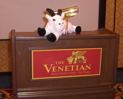 Lacy the goat delivers keynote speech