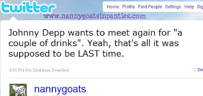 tweeting about johnny depp