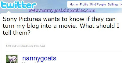 tweeting about a my sony picture deal