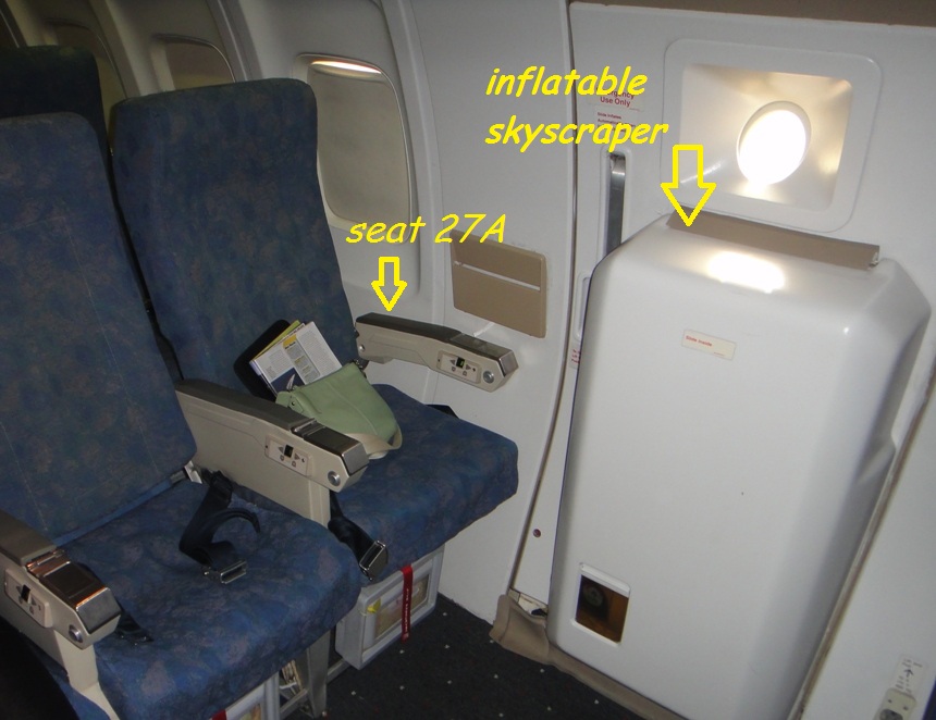 seat 27a, airline seating