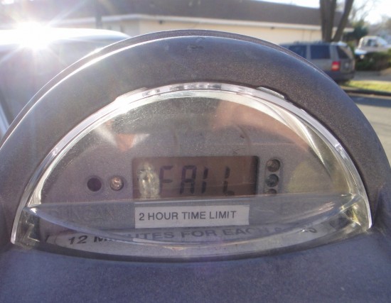 parking meter, fail, expired