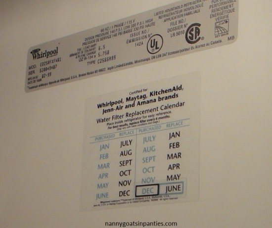 whirlpool, maytag, amana water filters