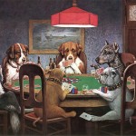 dogs playing poker, Coolidge